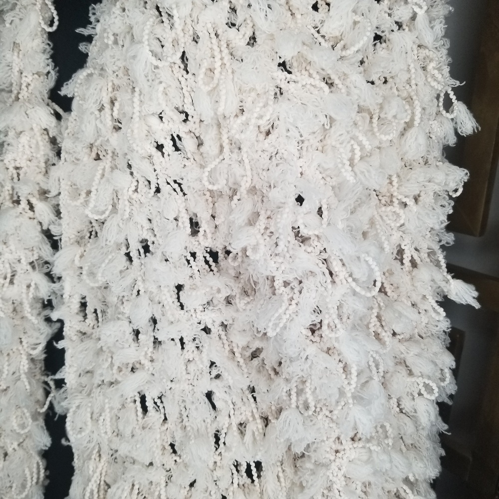 Molly Green Cream White Fuzzy Knit Shaggy Sweater - Picture 5 of 8
